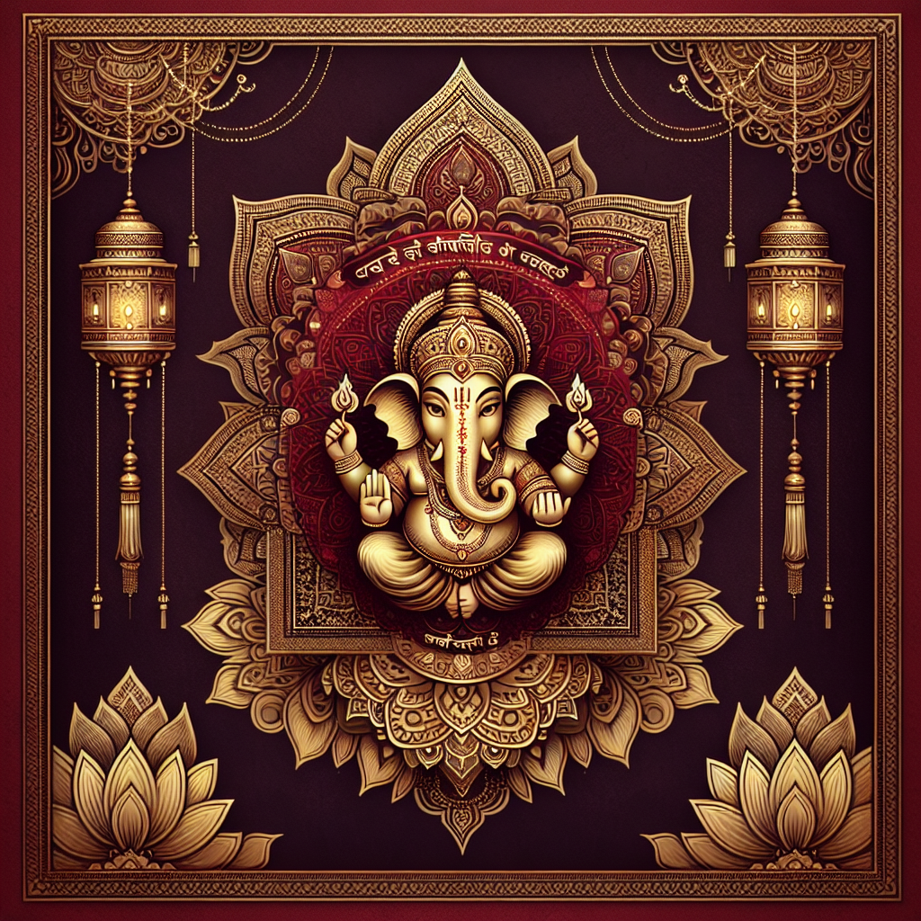 Om Shree Ganeshay Namah — Ganesha illustration